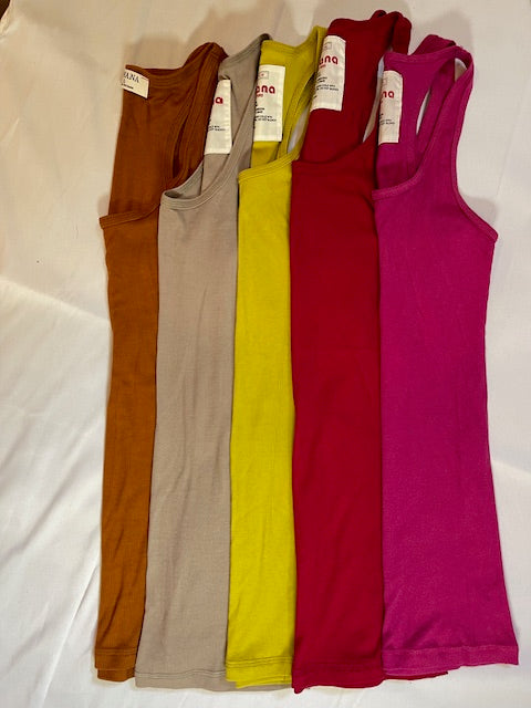Stretchy Ribbed Racerback Tank