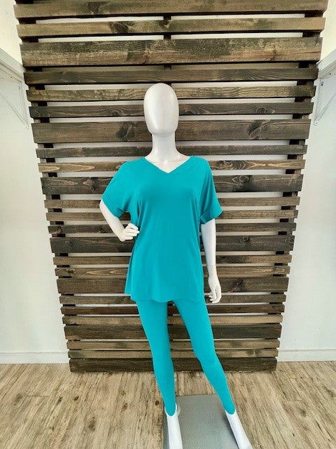 Cuff It Aqua Butter Soft Leggings Set