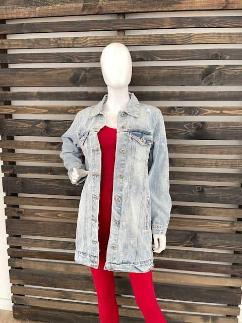 Distressed Denim Jacket